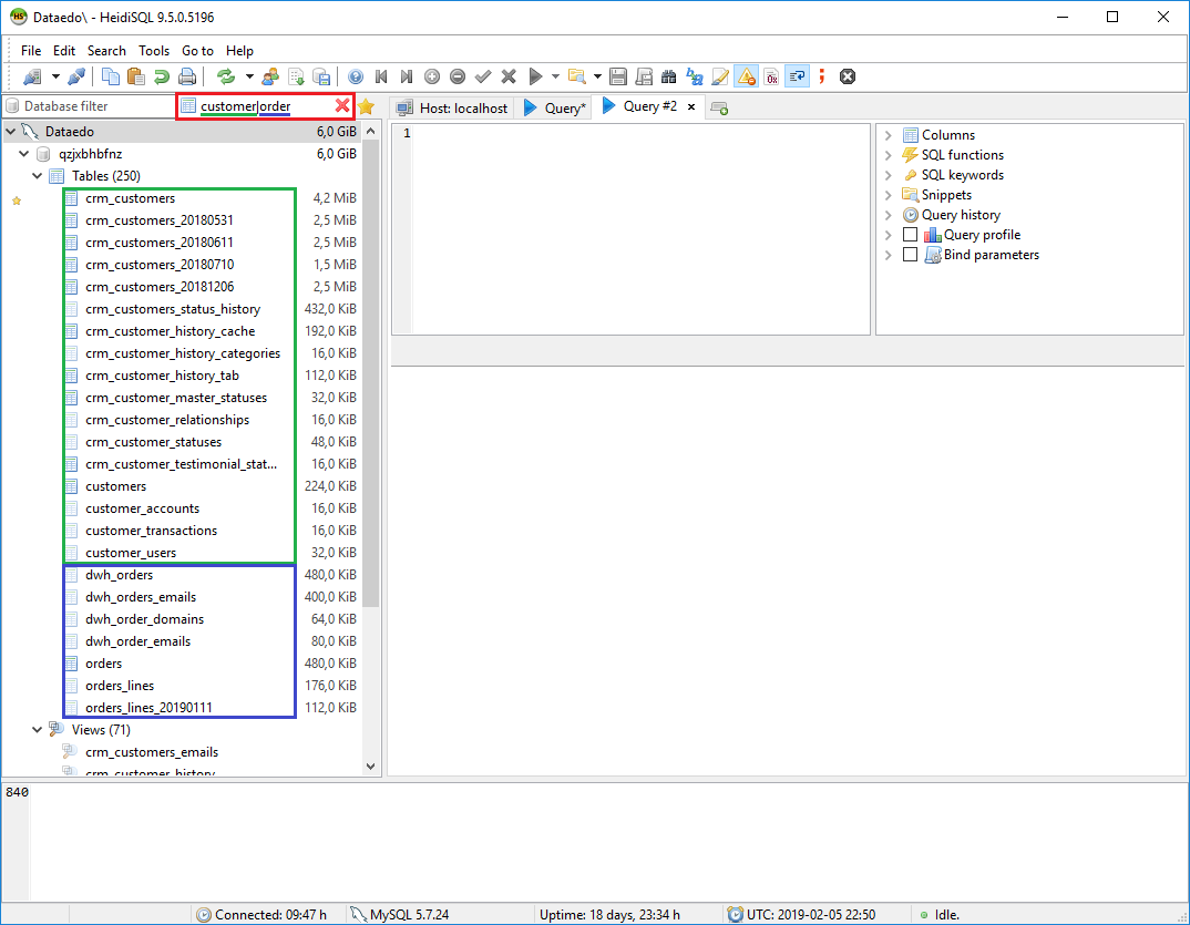 How To Find Table In A Database With Heidisql - Heidisql