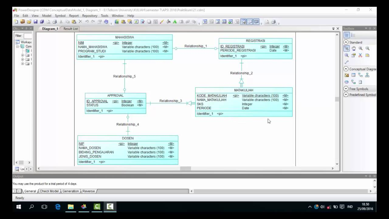 How To Make Conceptual Data Model And Physical Data Model With Powerdesigner