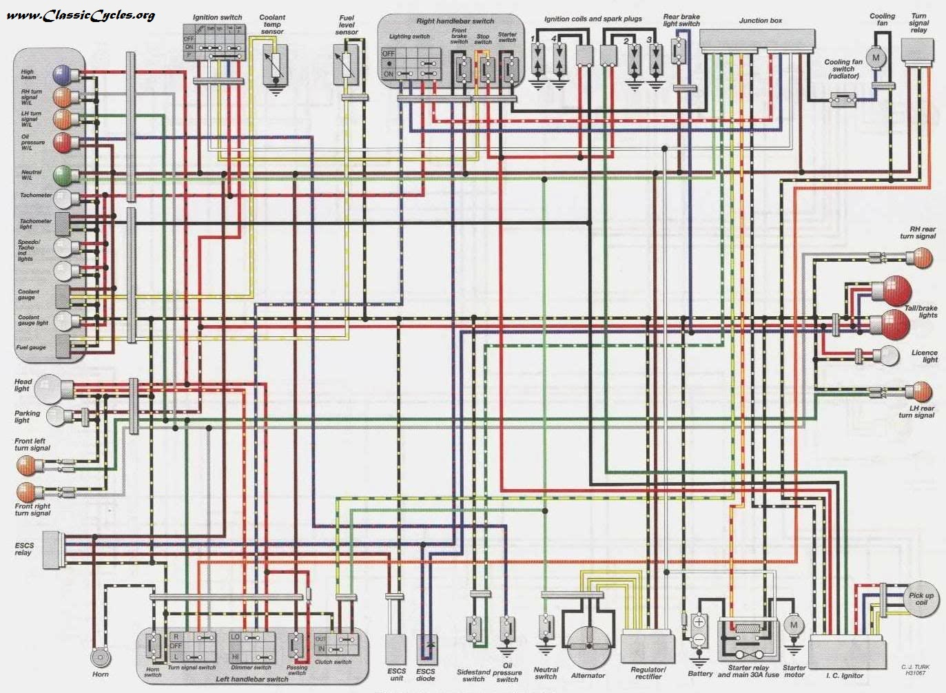 Kawasaki Motorcycle Wiring Diagrams with Er 5 Wiring Diagram