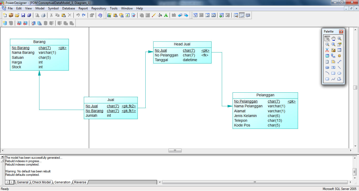 Membuat Erd Di Powerdesigner V15.1 | Harryherdiansyah11