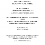 Pdf) Online Voting System With Biometric Authentication For