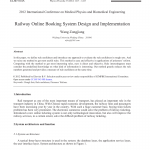 Pdf) Railway Online Booking System Design And Implementation