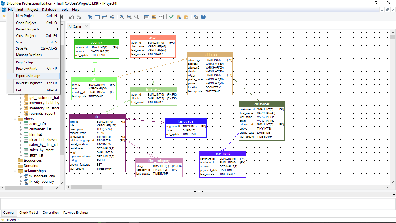 Reverse Engineer A Database With Erbuilder | Medium