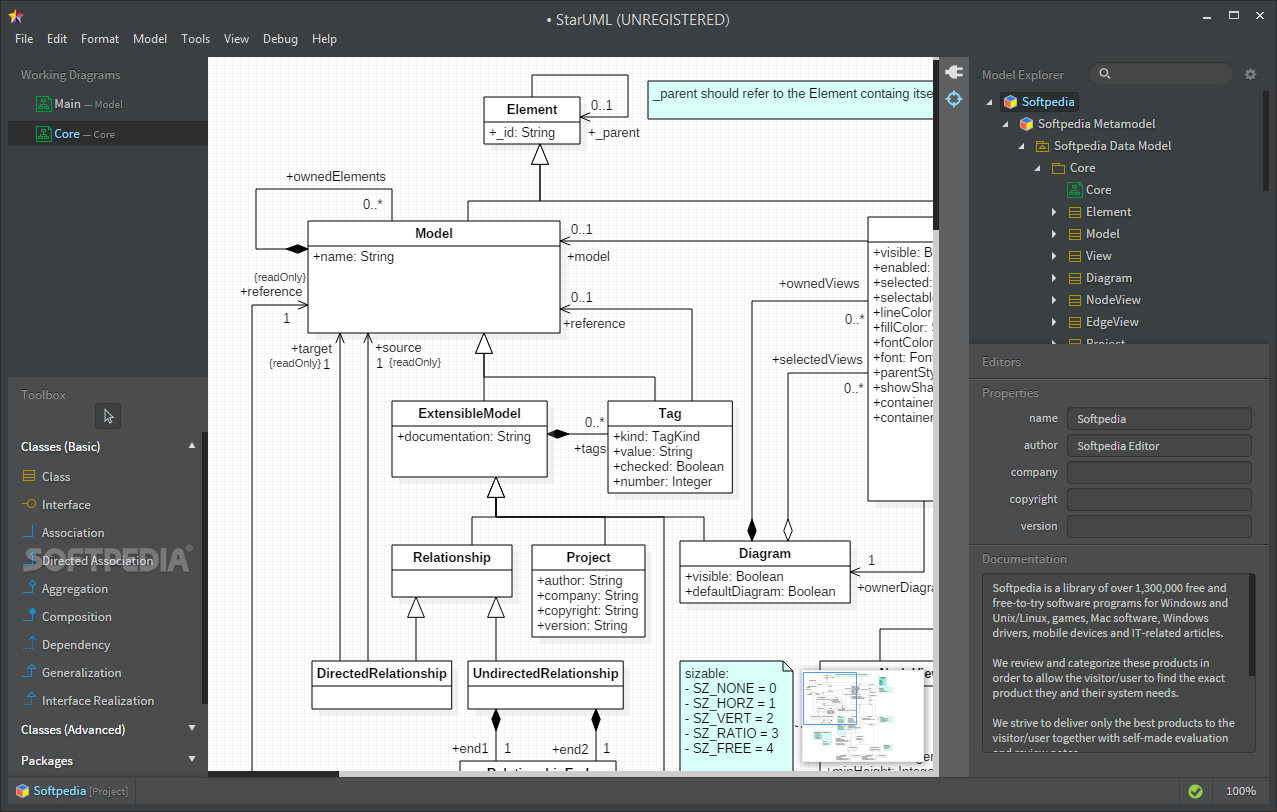 Star uml диаграмма классов