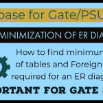 52. Minimization Of Er Diagram (Part 1) | Important Topic For Gate |  Database For Gate/net/nielit