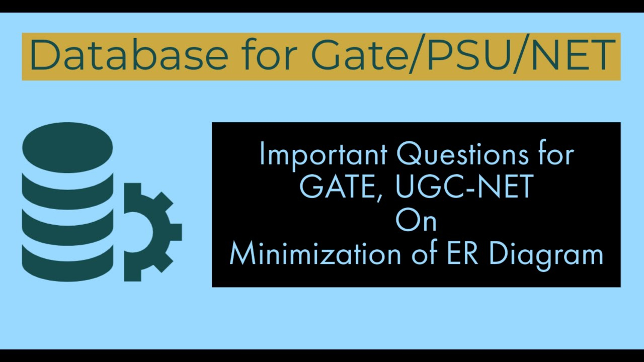54. Important Questions On Er Diagram | Database For Gate/net/nielit/psu