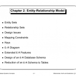 Chapter 2: Entity Relationship Model