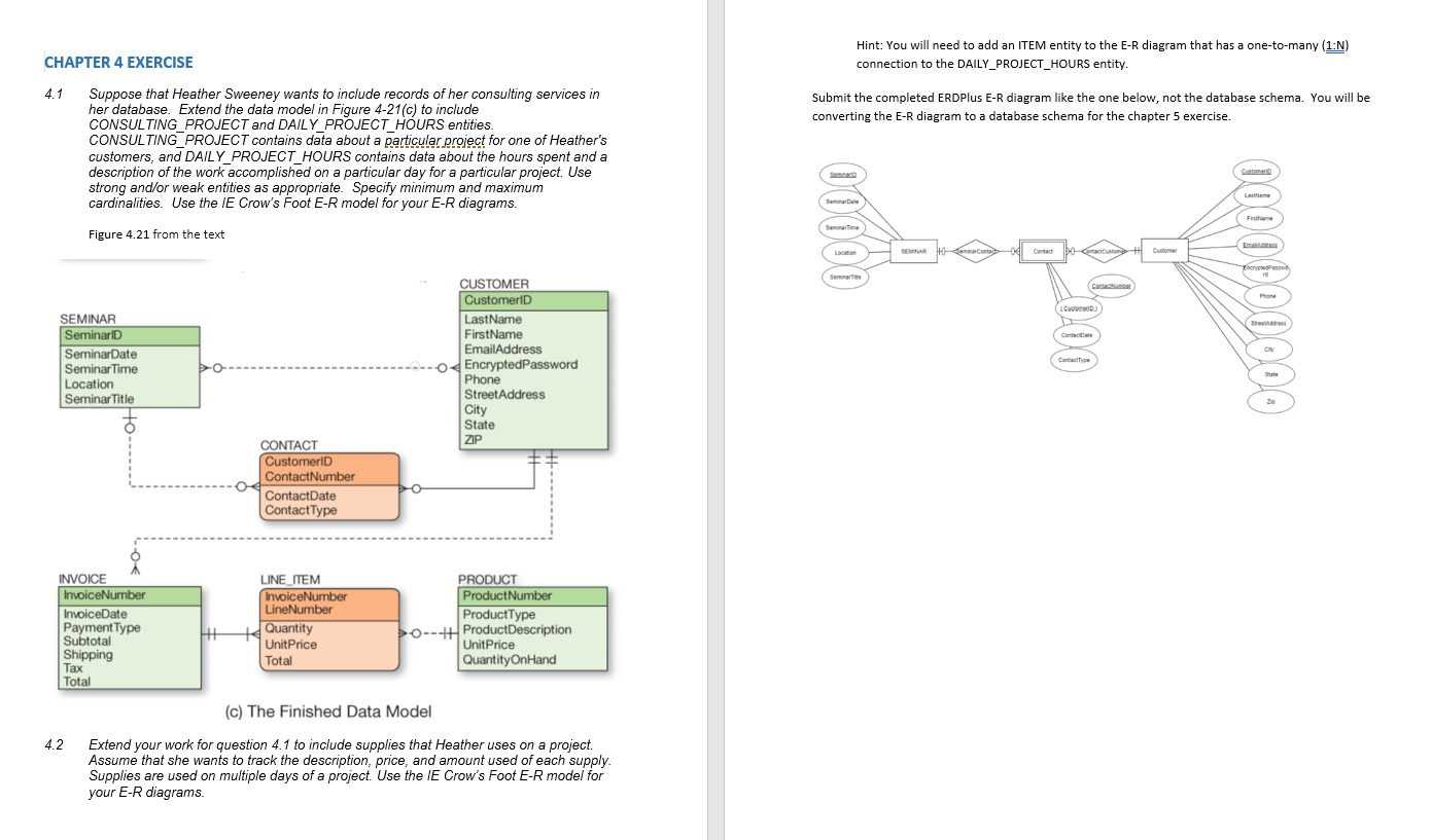 Chapter 4 Exercise Hint: You Will Need To Add An I