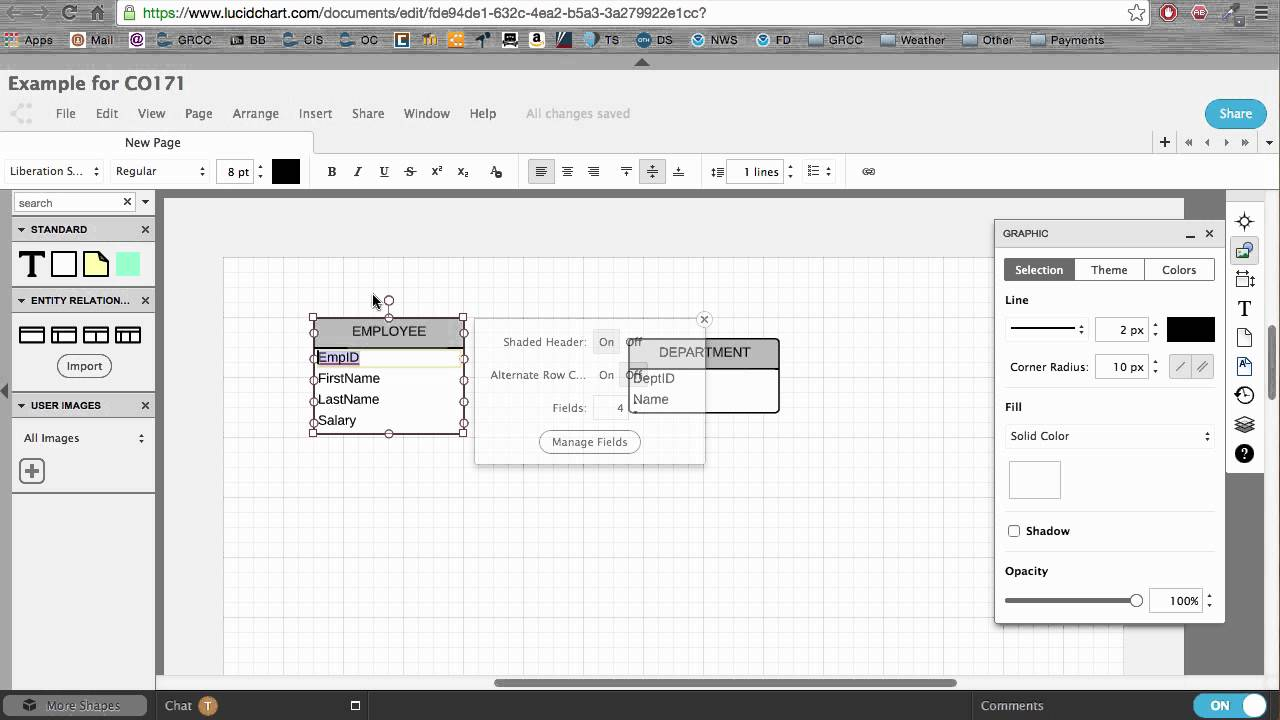 Er Diagram Lucidchart