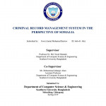Criminal Record Management System In The Perspective Of