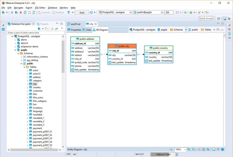 Как создать er диаграмму в dbeaver