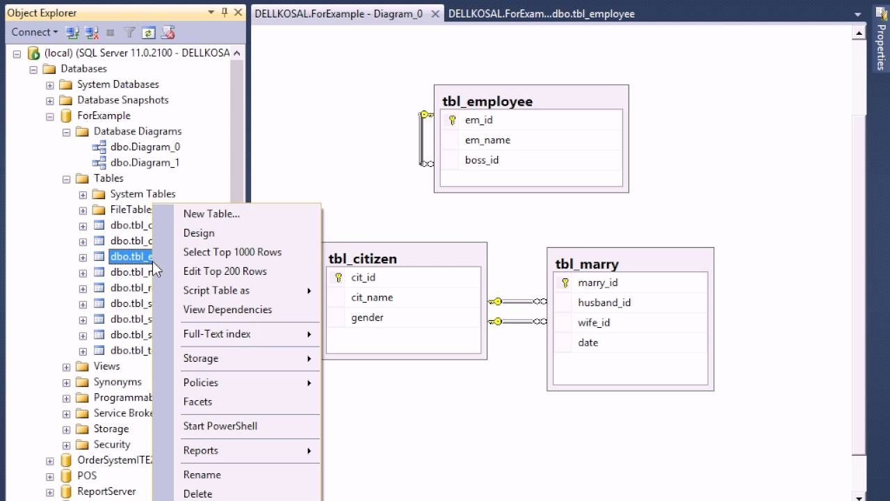 Sql Server Er Diagram