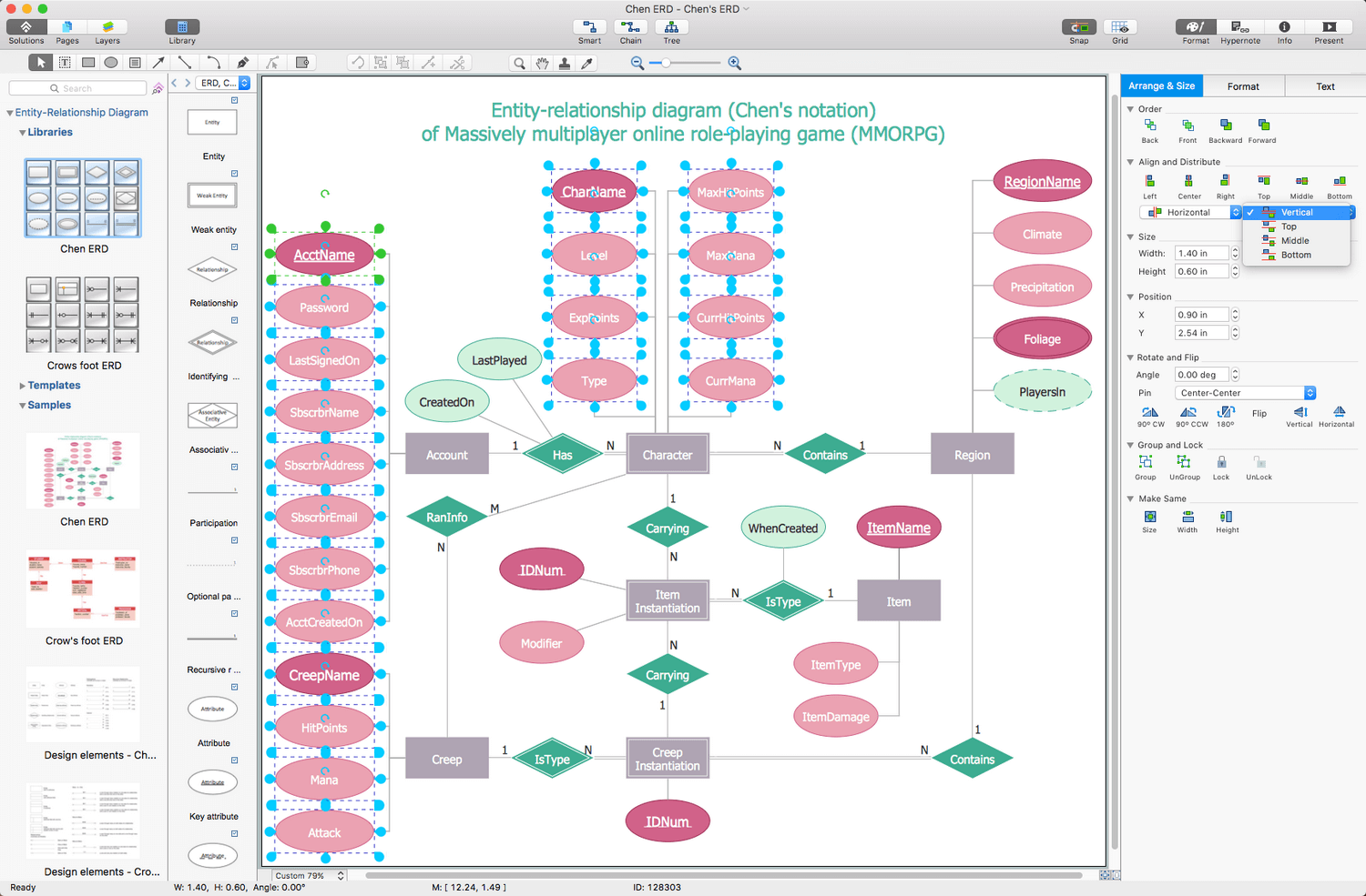 Entity Relationship Diagram (Erd) Solution | Conceptdraw