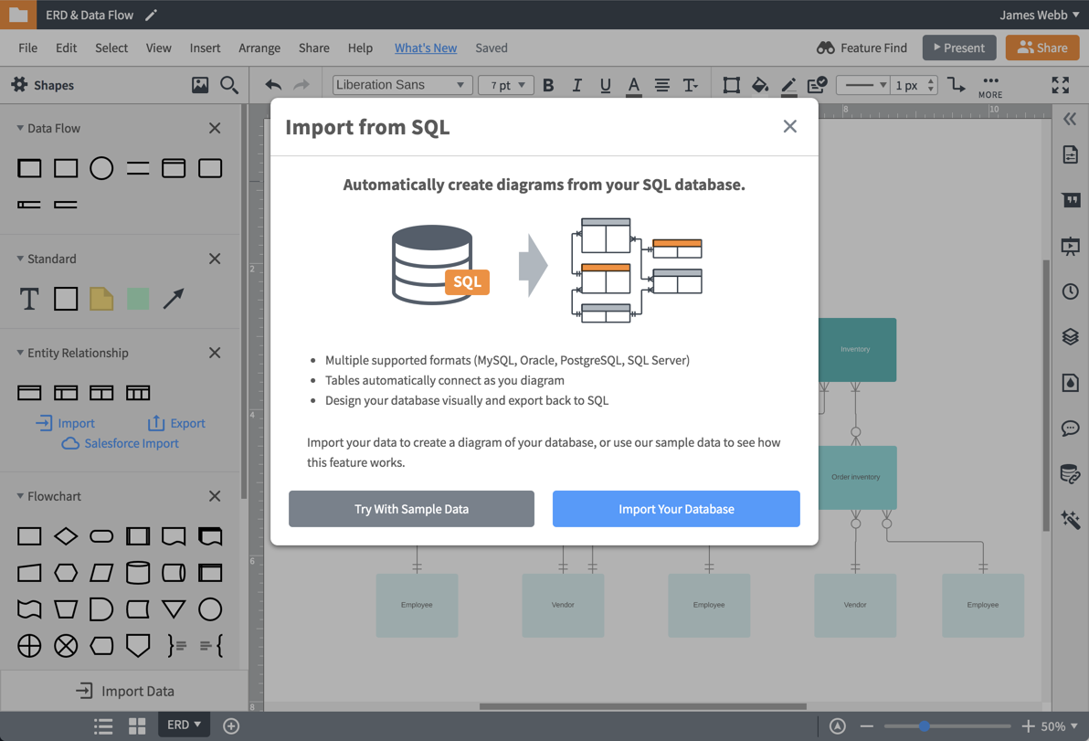 Er Diagram (Erd) Tool | Lucidchart