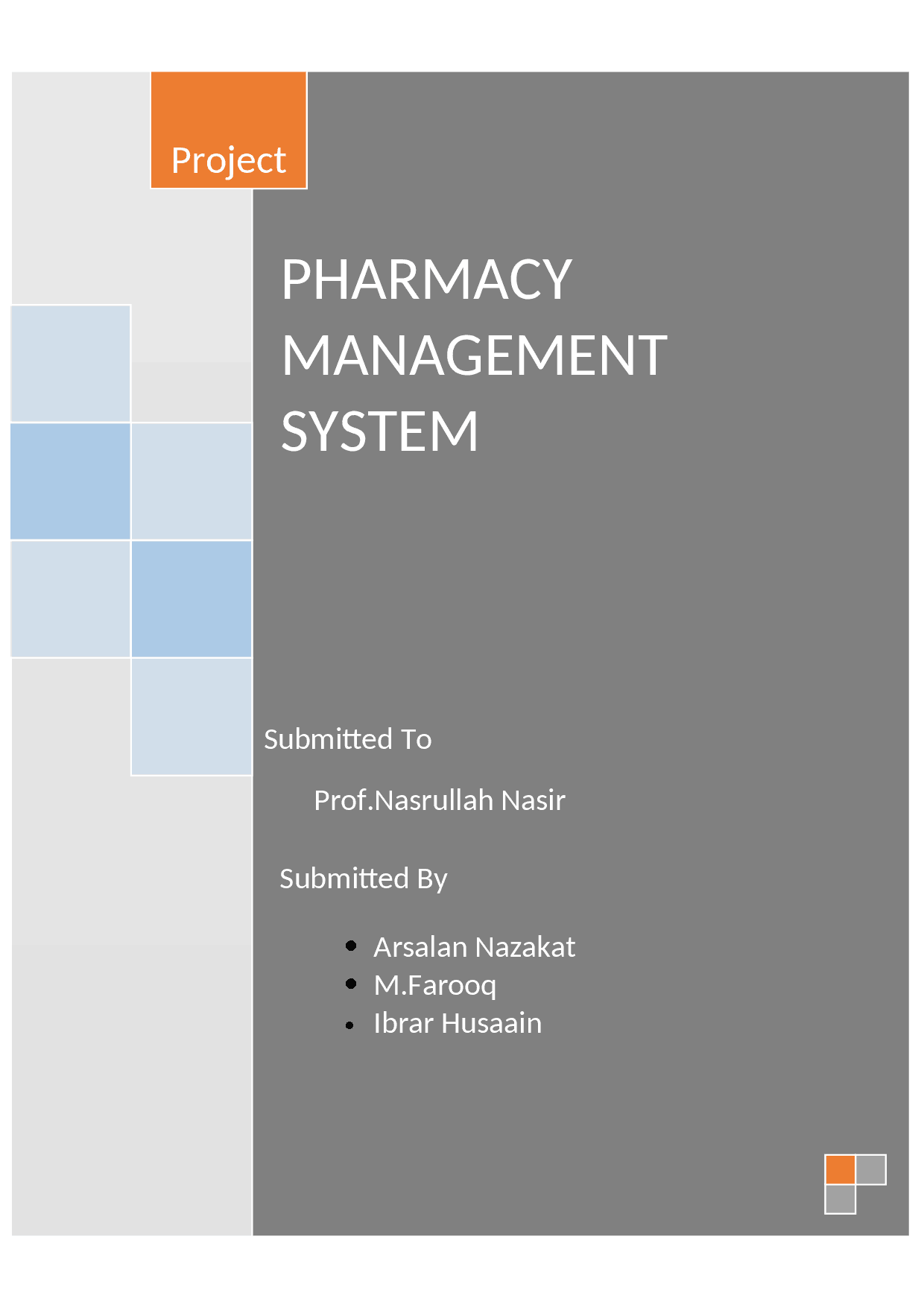 Er Diagram Of Pharmacy - Docsity