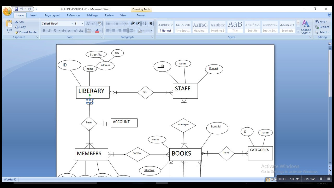 er diagram for college management system pdf