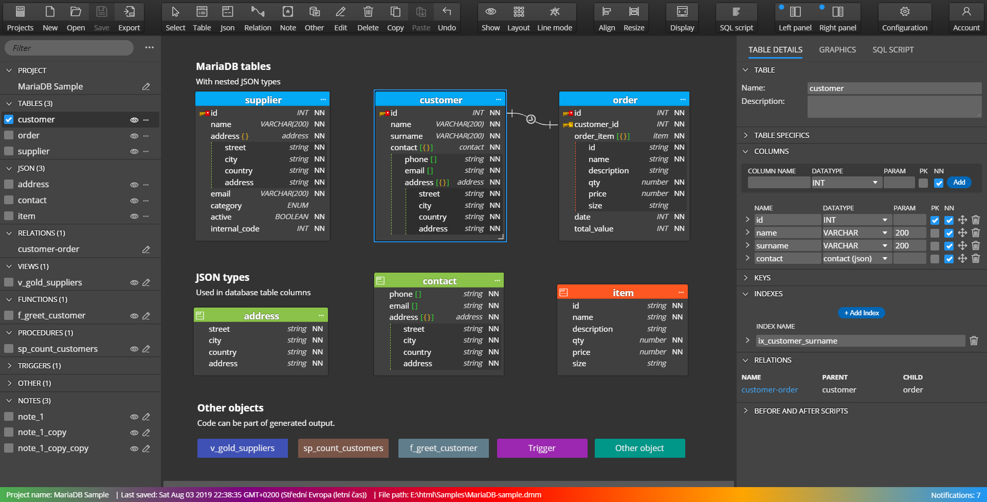 Free Er Diagram Tool | Moon Modeler