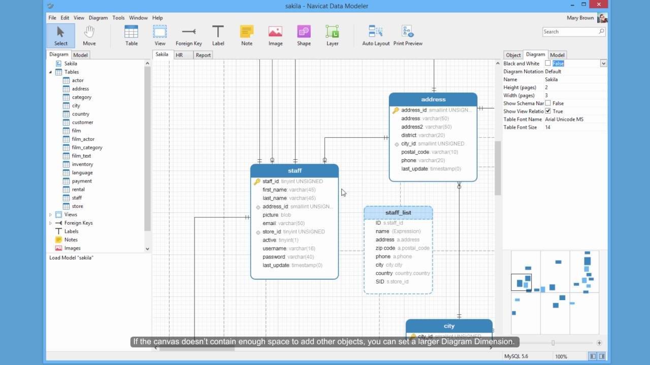 How To Adjust Page Setup, Diagram Dimension And Printing In Navicat Data  Modeler? (Windows &amp;amp; Linux)