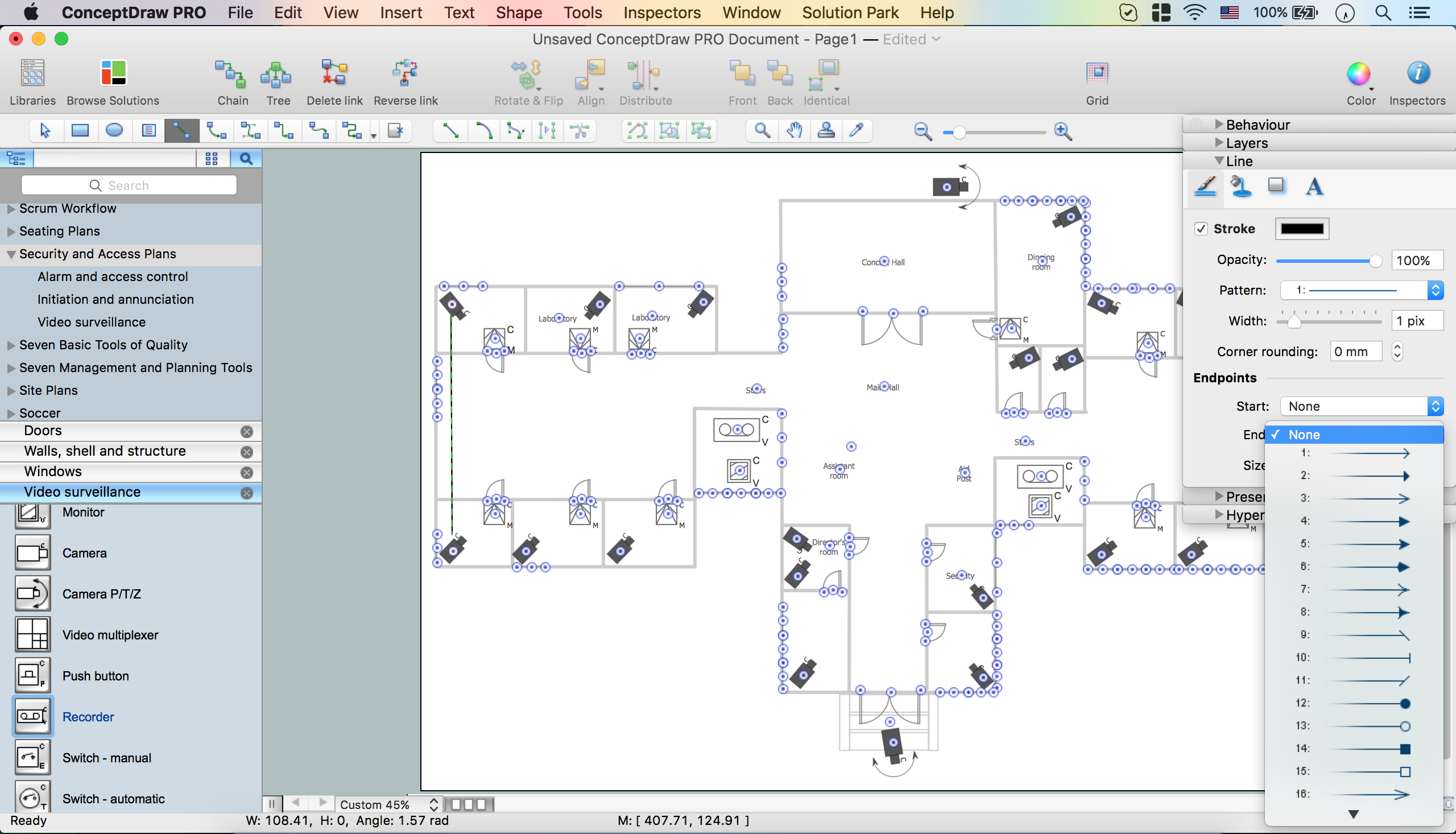 How To Create Cctv Network Diagram | Network Layout In A