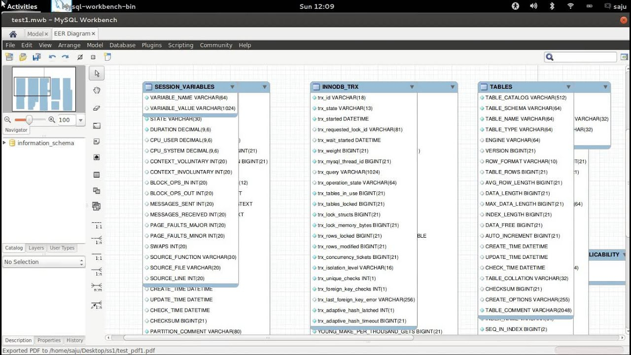 How To Create Er Diagram From Existing Database Using Mysql Workbench