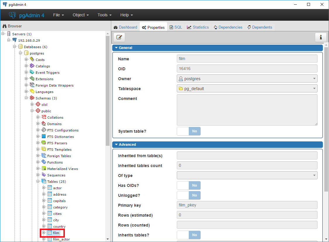 create procedure in pgadmin 4