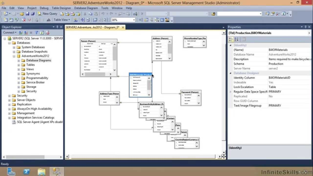 Microsoft Sql Server Exam 70-461 Tutorial | Saving Diagrams