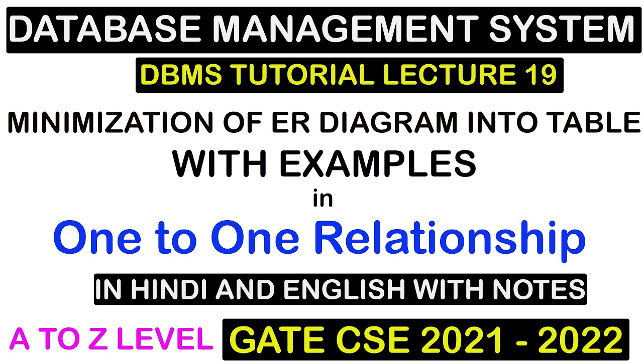 Minimization Of Er Diagram Into Table With Examples | One To