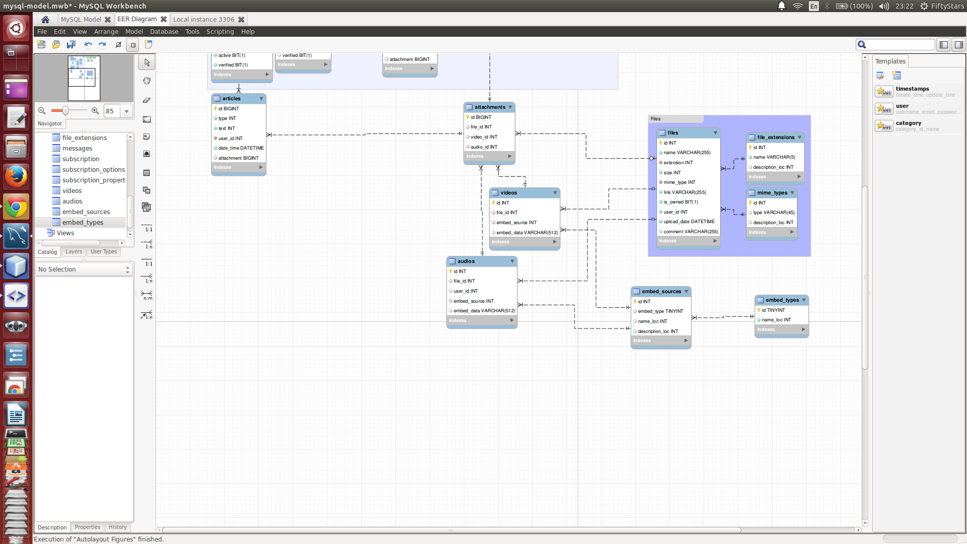 Как открыть диаграмму в mysql workbench