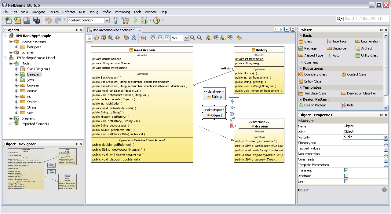 Netbeans Ide - Unified Modeling Language (Uml) Features