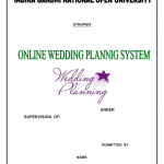 Online Wedding Planning System Asp