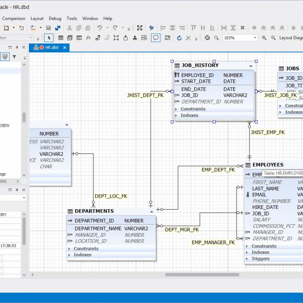 er diagram in oracle sql developer