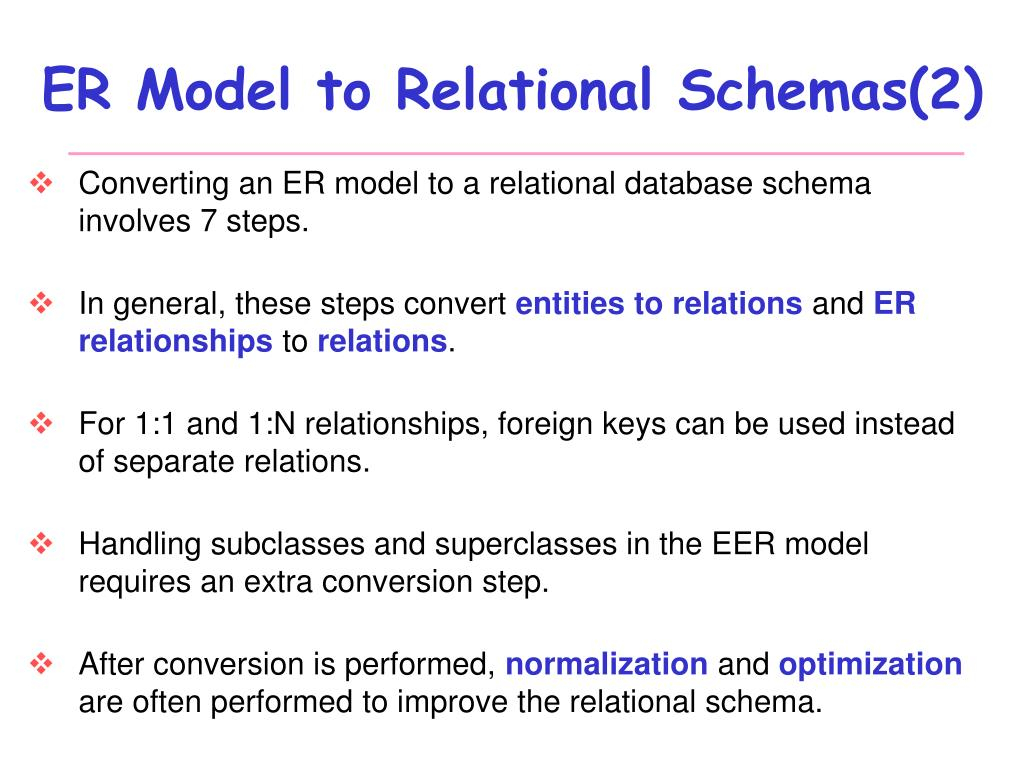 Ppt - Database Systems Design Part Iii : Mapping Er Diagram