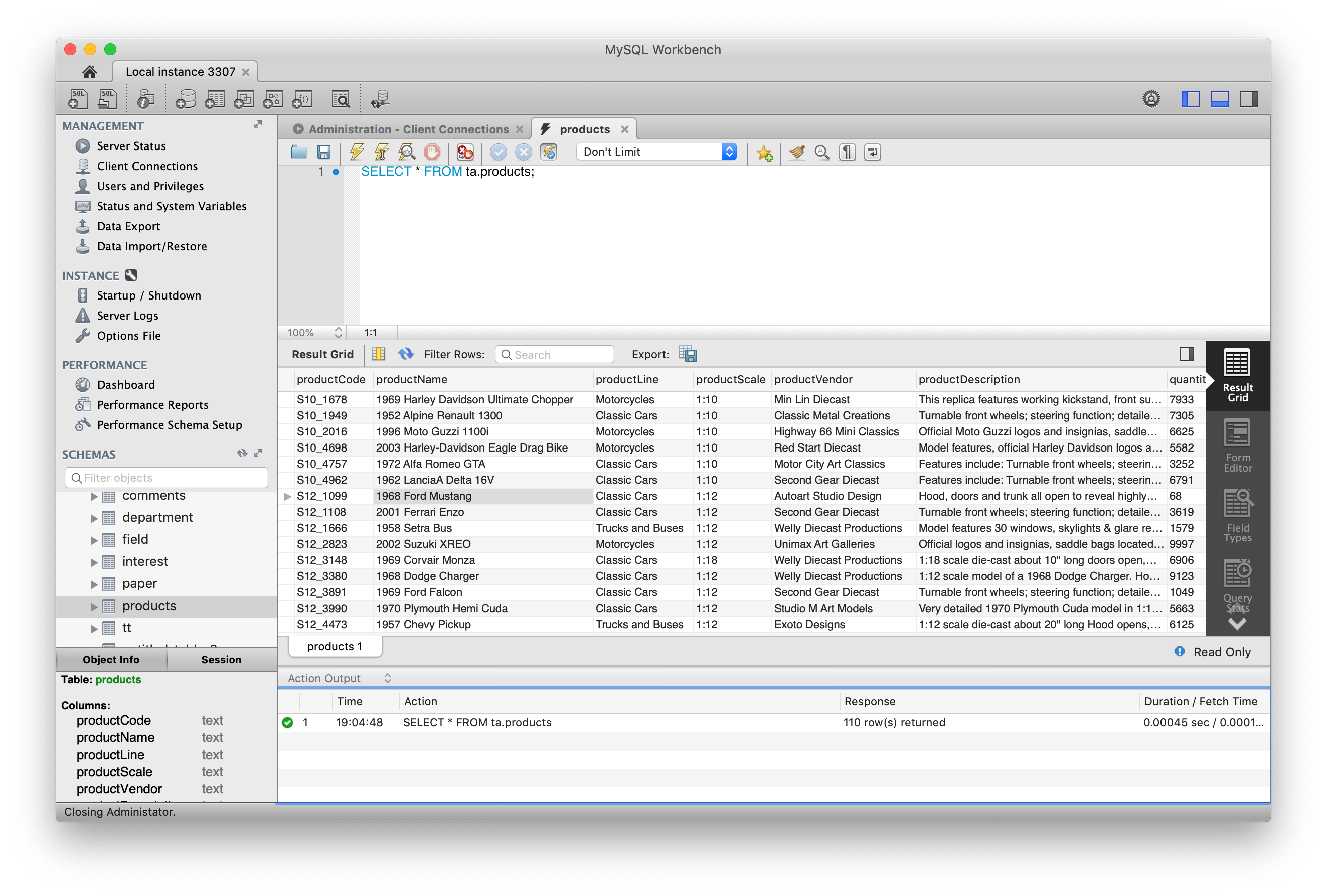 create table in sequel pro from excel data