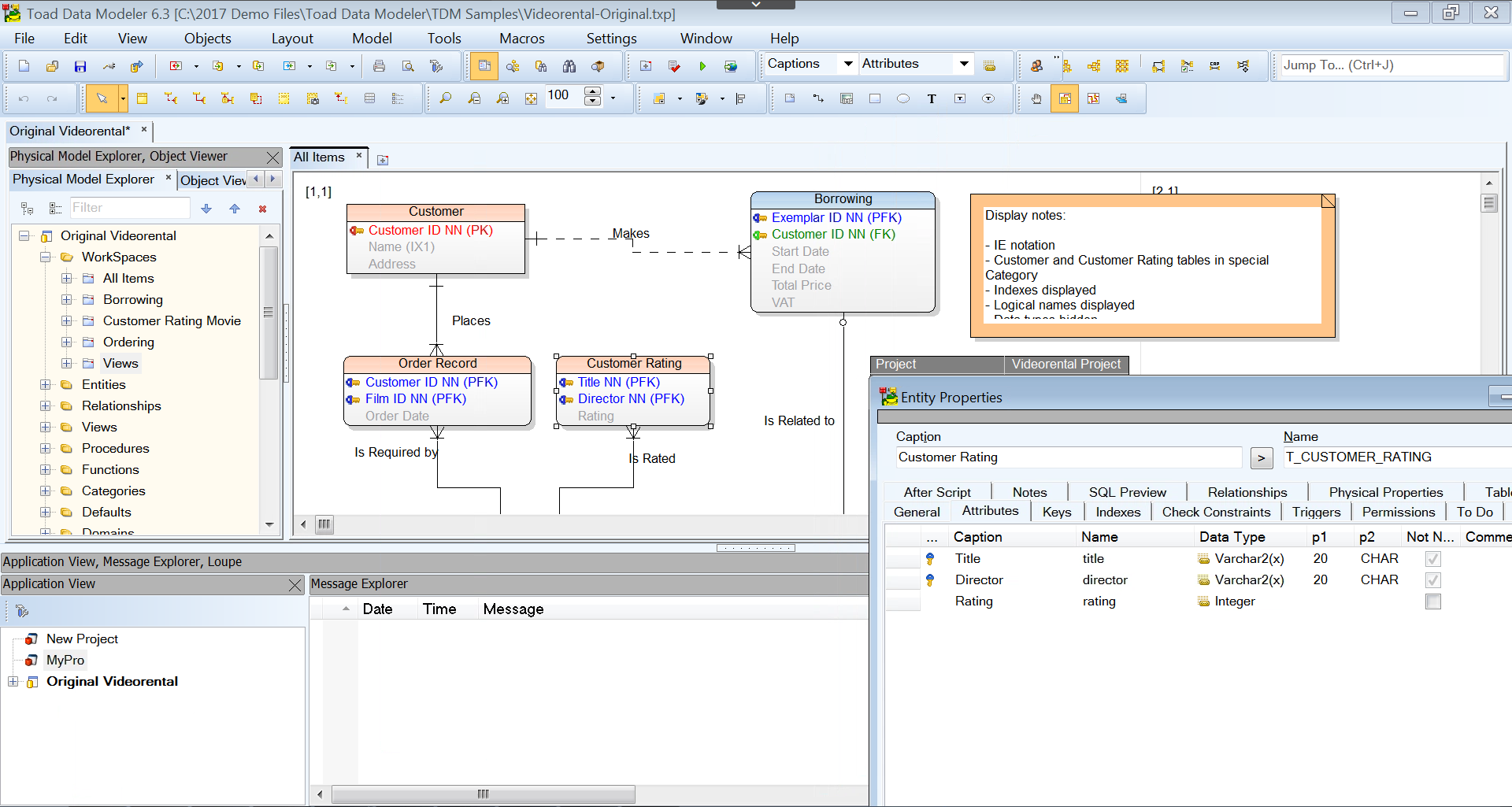 Toad Data Modeler