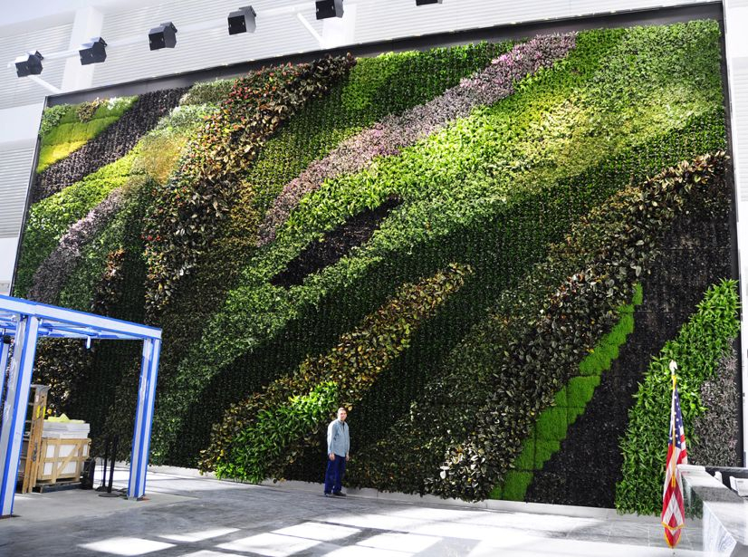 23 Story Atrium Living Wall Greenroofs