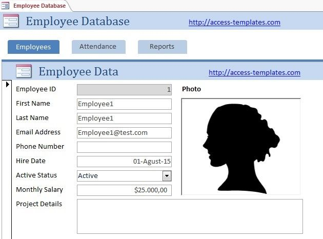 Access Database Templates For Employee Scheduling Access
