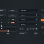 Dark UI Kit Free PSD PSDExplorer