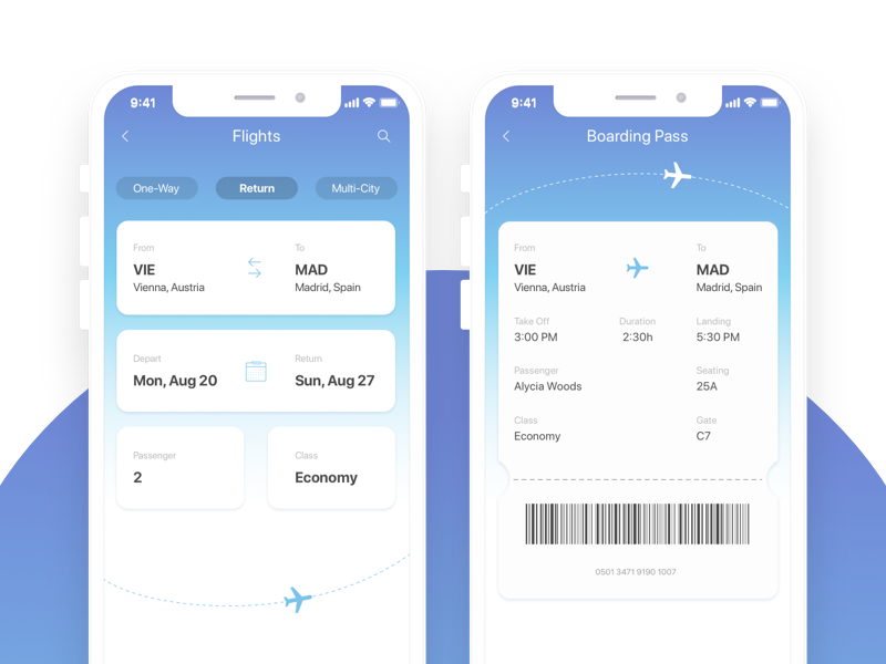 Flight Ticket App Book Your Next Flight By Anita On Dribbble