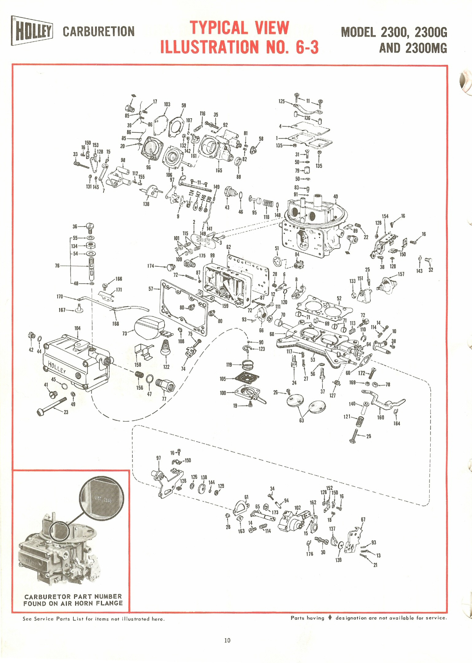 Holley 2300 2300G 2300MG Exploded Diagrams The Old Car 