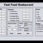 How To Create A Fast Food Restaurant Systems In Java