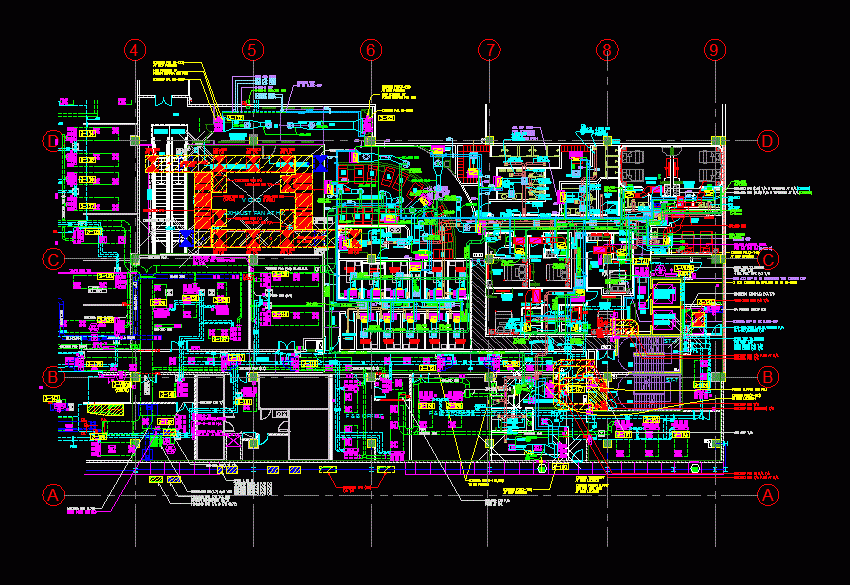 Hvac Layout Part Plan DWG Block For AutoCAD Designs CAD