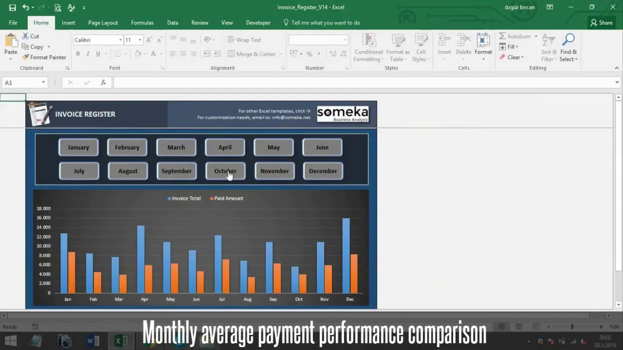 Invoice Tracker Free Excel Template For Small Business 