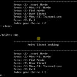 Movie Ticket Booking System In C Pogramming With Source
