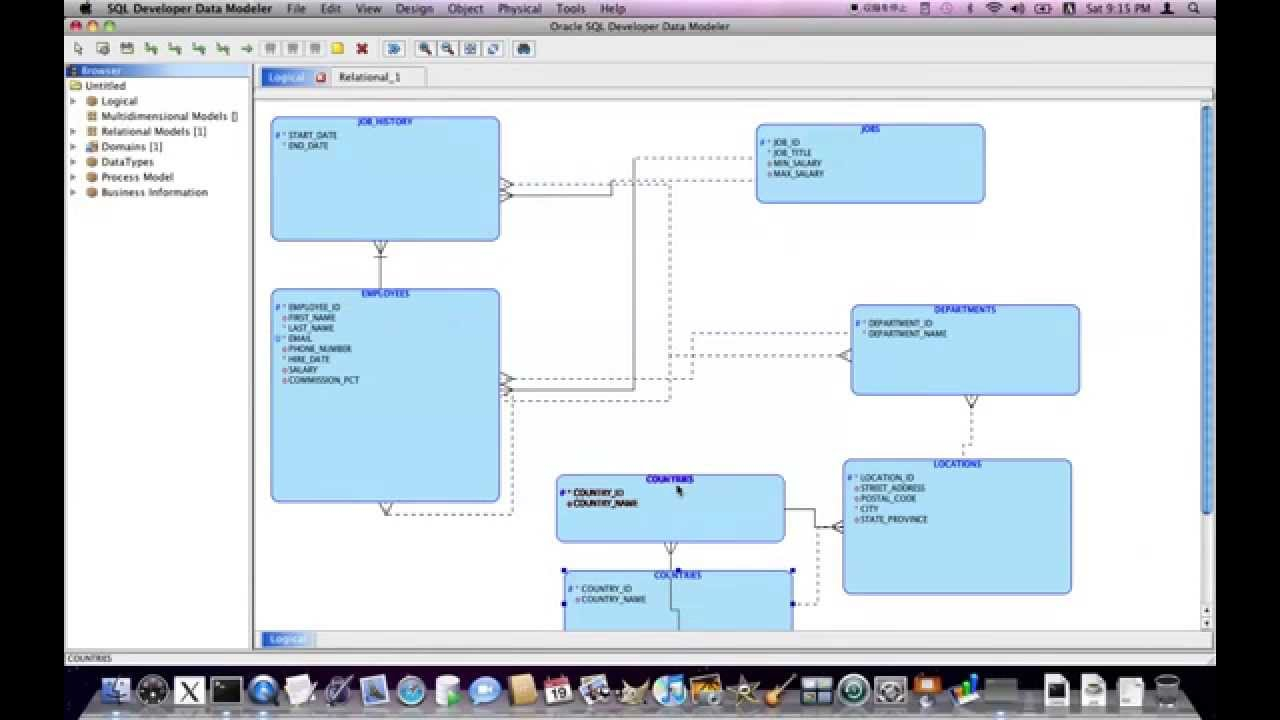 Oracle SQL Developer Data Modeler Reverse Engineering 