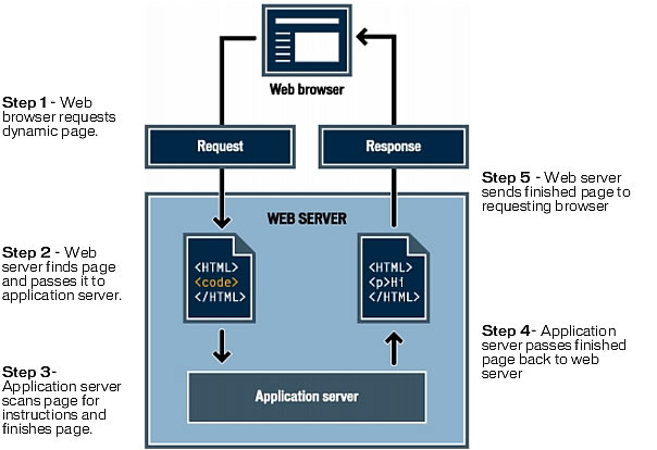 Processing Dynamic Pages How A Web Application Works 
