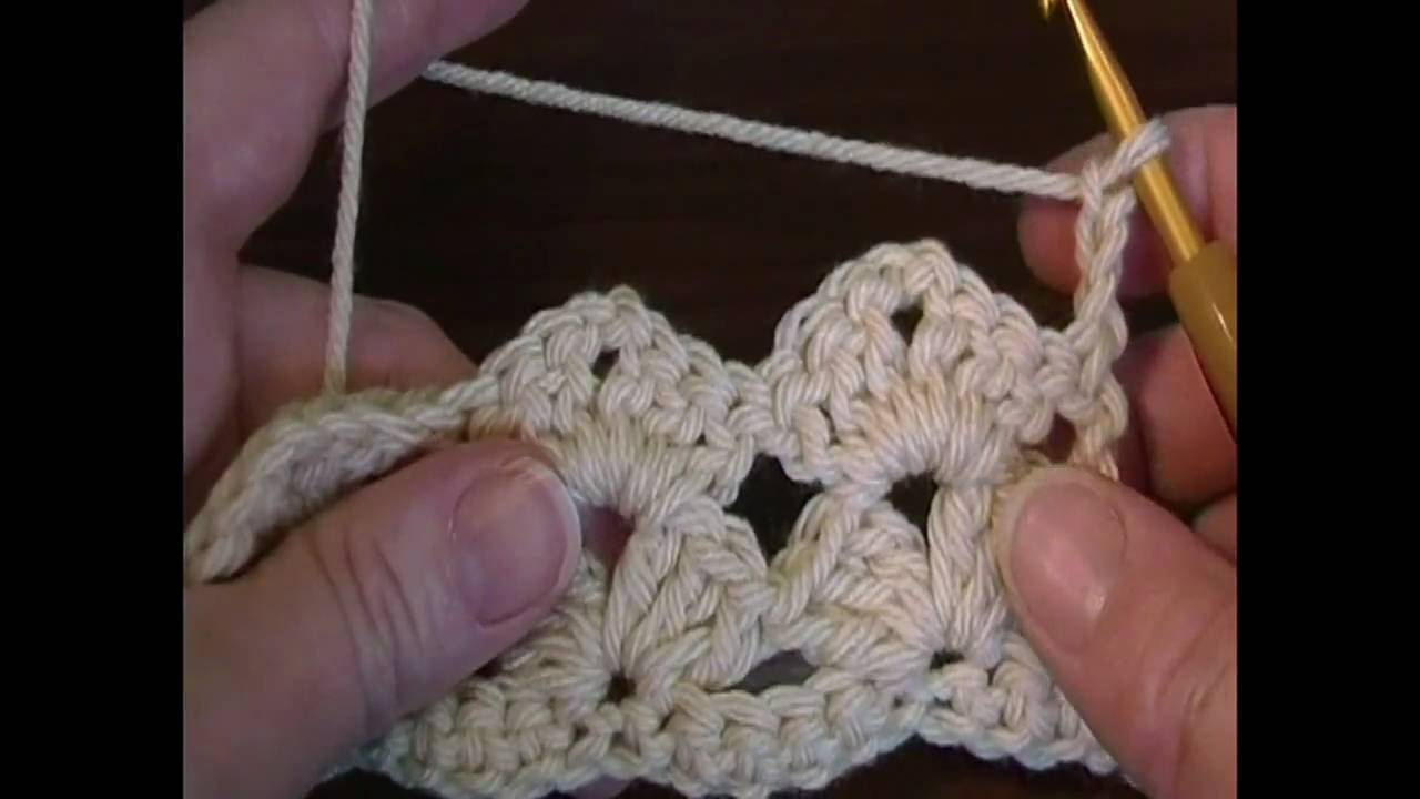 Simple Lacy Shell Stitch YouTube
