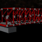 Steel Structure K Truss Bridge 3D DWG Model For