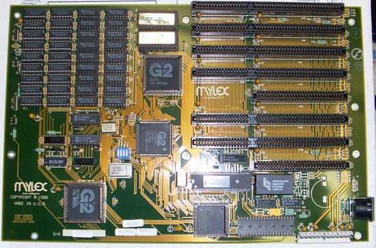 Vintage Mylex 80286 PC Motherboard 8 16 Bit ISA 1mb Ram 