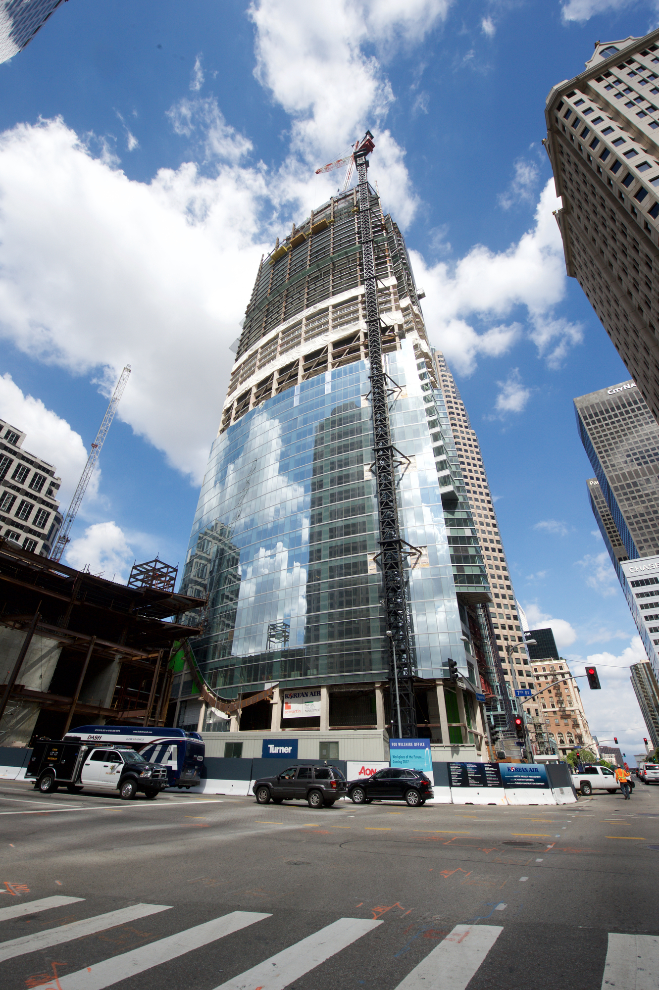 Wilshire Grand Los Angeles Concrete Construction 