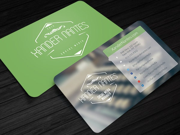 13 Social Media Business Card Templates PSD Word AI 